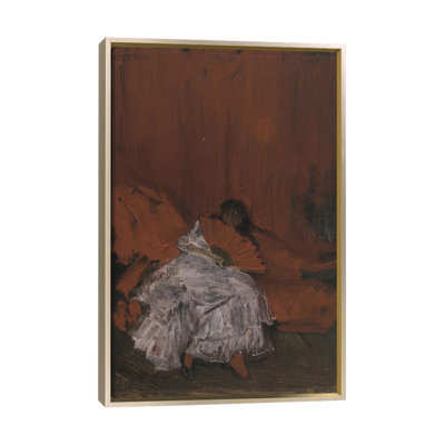 Rouge et rose «La Petite Mephisto», reproduction d'art sur toile encadrée