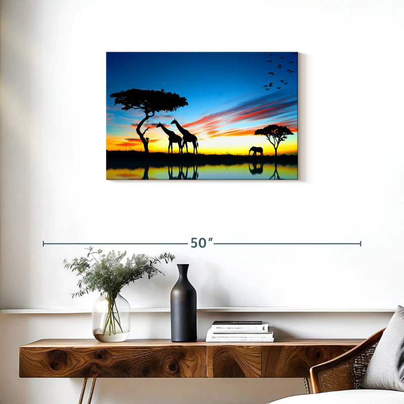 Safari africain Brampt, H 20 po x l 30 po