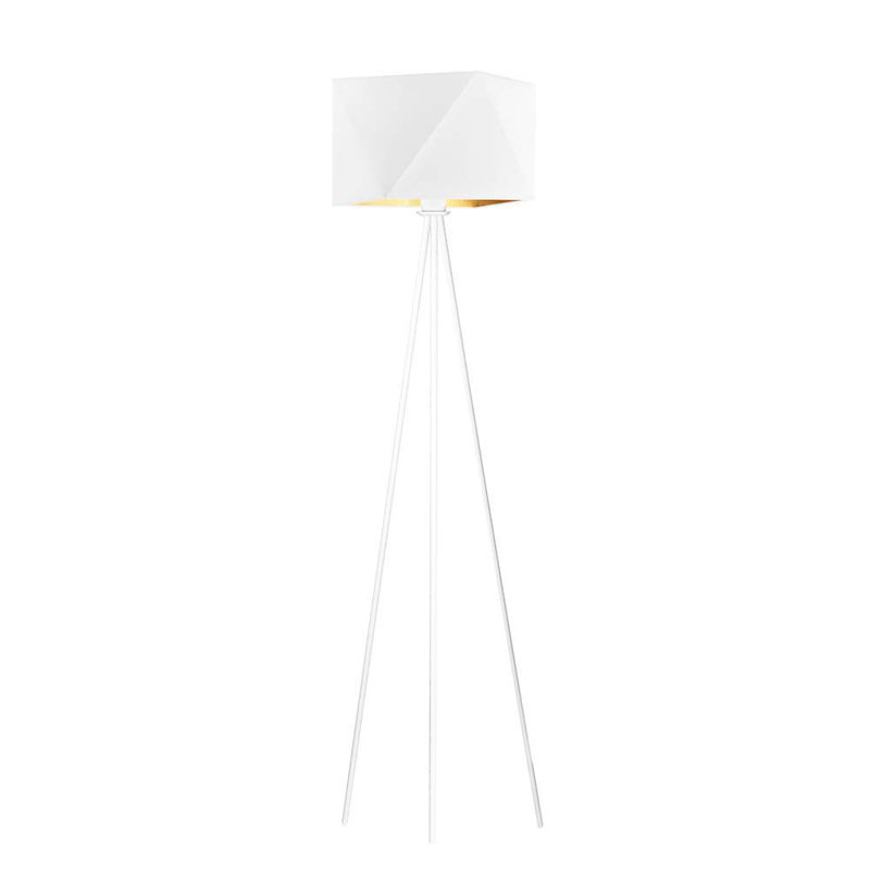 Glazer 153cm Tripod Floor Lamp, Matte White, White