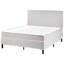 Upholstered Fabric Bed with Mattress-1814271312-1814271315