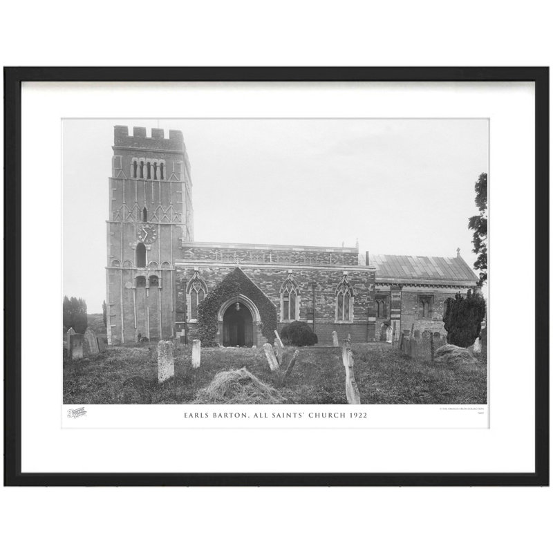 Earls Barton, All Saints' Church 1922 by Francis Frith - Single Picture Frame Print, 40cm H x 50cm W x 2.3cm D