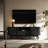 Tambour TV Stand For TVs Up To 70 Inch, TV Console With Sliding Doors-103184533