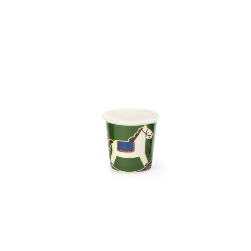Vintage Christmas 6 Piece Bone China Espresso Cup