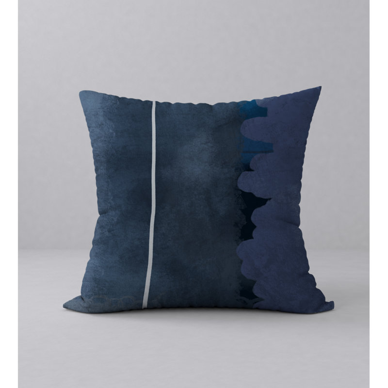 Housse de coussin carrée à coussin décoratif silencieux et insert, H 24 po x l 24 po