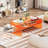 Freysteinn Acrylic Coffee Table,  2 Tiers Clear End Table with Storage Shelf-1131283161