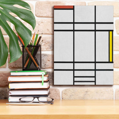 «Composition in White, Red and Yellow, 1936» par Piet Mondrian, estampe numérique sur toile