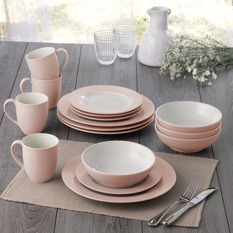 Service de table 16 pièces Noritake Colorwave, service pour 4, Rose