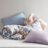Floral Comforter Set with Bed Sheets Blue Full