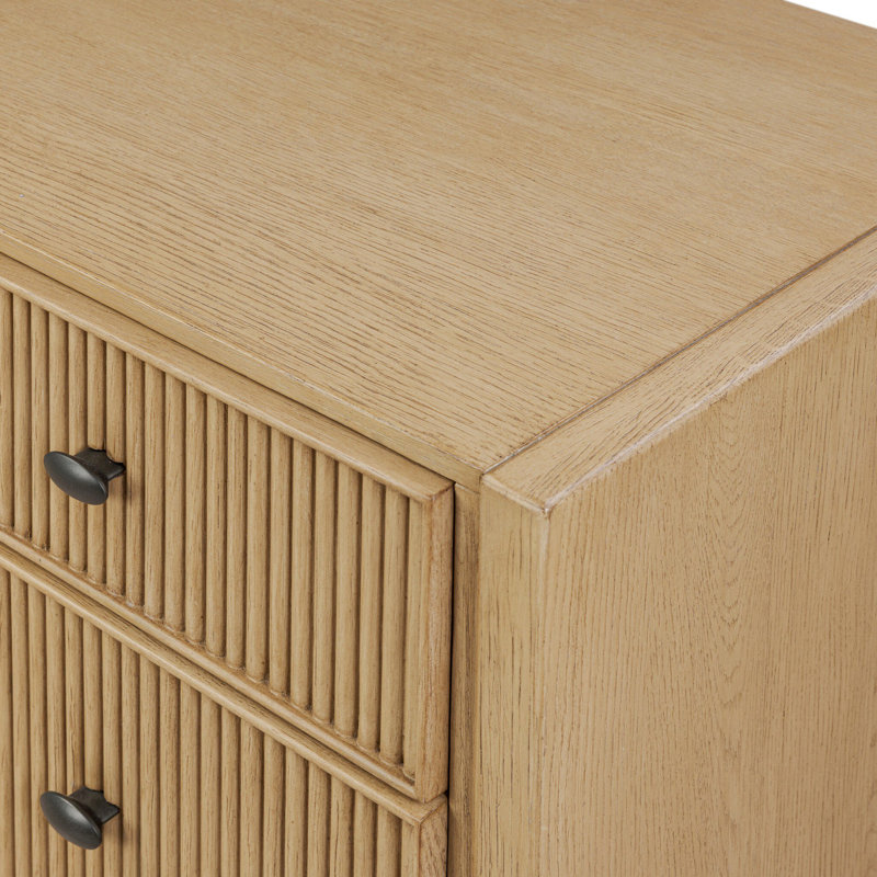 Hazel 6 Drawer Dresser-Light Wash Oak