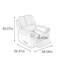 Fauteuil inclinable de loisirs ergonomique en similicuir-1856763275