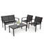 Dera 4 - Person Patio Dining Set with Rectangular Table-527788317