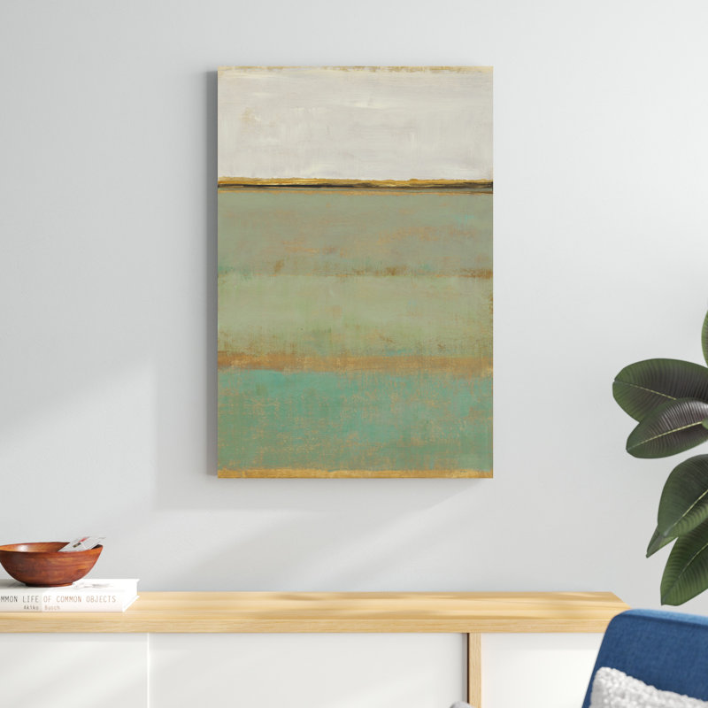 «Verdant Field II», peinture sur toile, H 36 po x l 24 po
