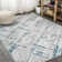 Reider Modern Abstract Gray/Turquoise Rug