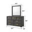 Commode de chambre à coucher 7 tiroirs Liora-123412656