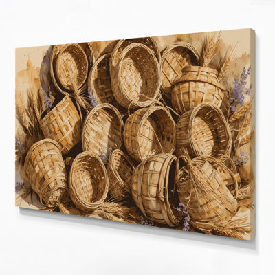 Art mural sur toile brun