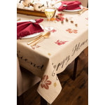 Farrah Floral 100% Cotton Thanksgiving Tablecloth