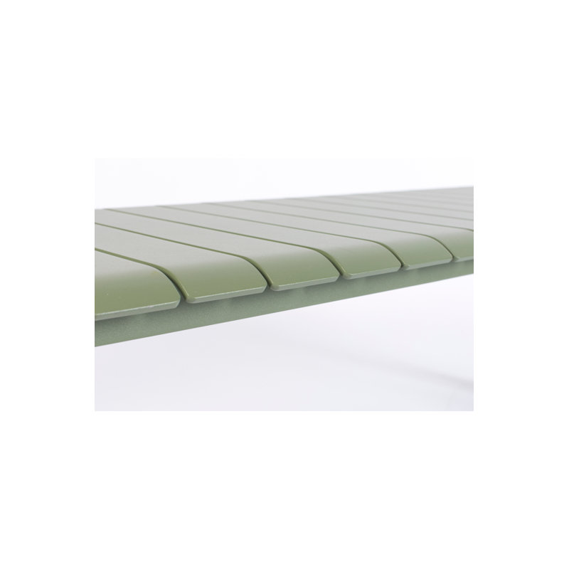 Vondel Outdoor Dining Bench, Green