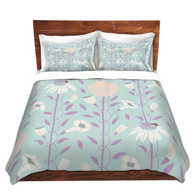 Polyester Floral Duvet Cover