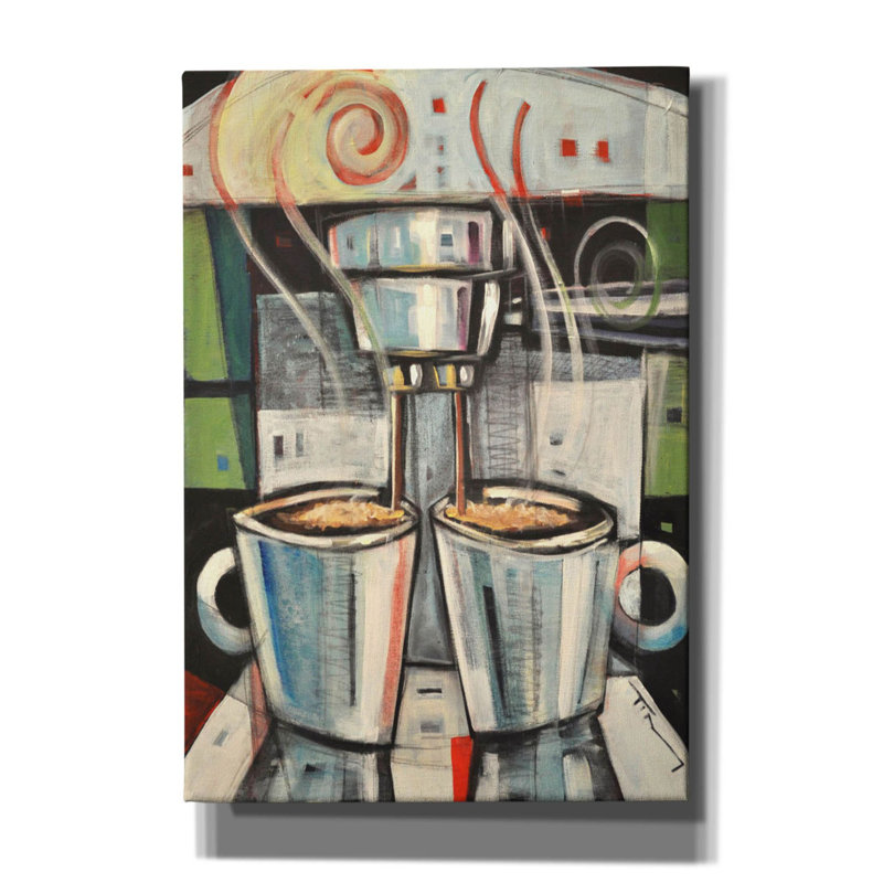 «Red Baril Studio» par Tim Nyberg, art mural sur toile, H 26 po x l 18 po x P 0,75 po