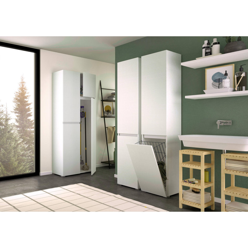 Arielle Manufactured Wood Wardrobe, White