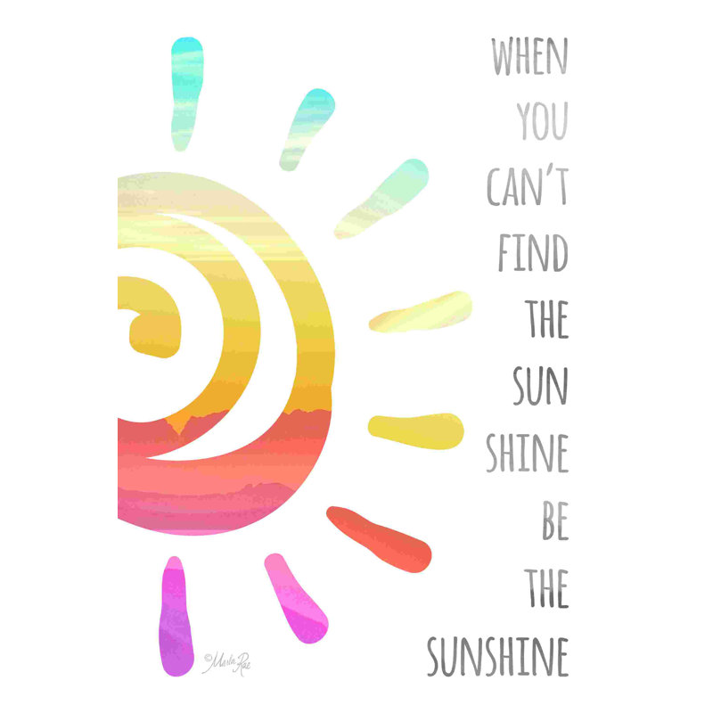 Be The Sunshine 2883797, H 48 po x l 32 po, No, Toile tendue
