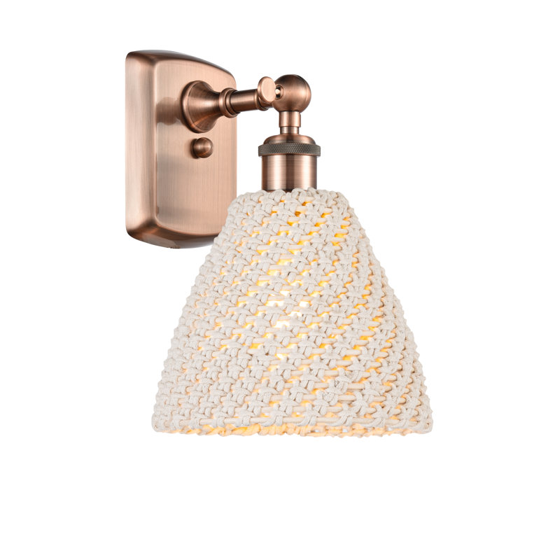 Applique murale 1 lumière Barberio, Cream / Brushed Brass