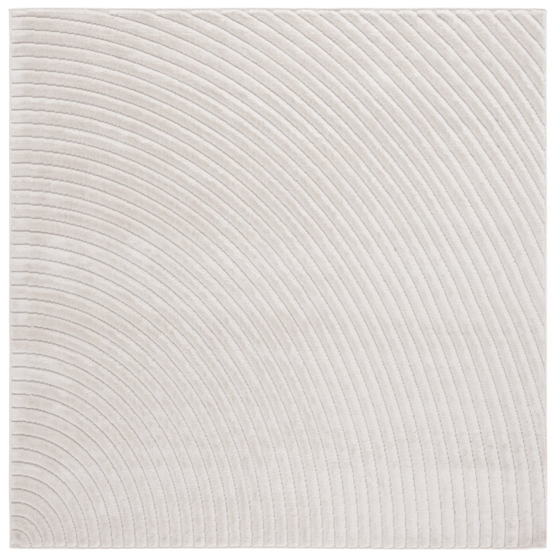 Loup Performance Solid Color Rug, Square 6'7"