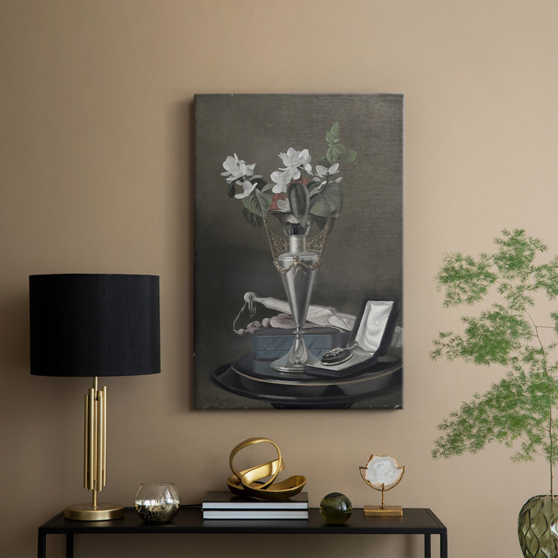 Imprimé floral rétro CVI - galerie Cavas sur mesure, H 27 po x l 18 po