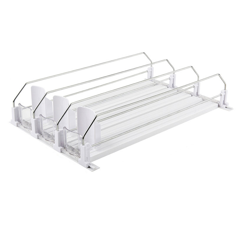 Drink Dispenser For Fridge Drink Organizer For Fridge Pantry White 3PCS, Blanc