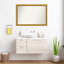 Townhouse Gold Non-Beveled Bathroom Wall Mirror-1016737309