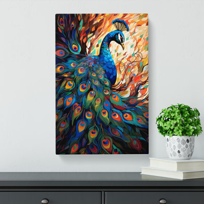 Peacock Orphism No.3 - Wrapped Canvas
