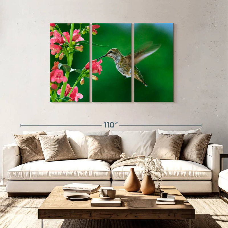 Brampt Spring Hummingbird, 48" H x 74" W