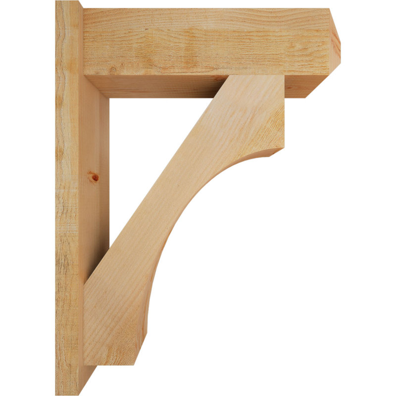 Persienne en bois rustique Westlake Craftsman, P 26 po x H 34 po, Sapin Douglas de 8 po (sciage brut)