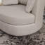 Fauteuil demi-tonneau pivotant en polyester 41,8 po Chemaia-18732608