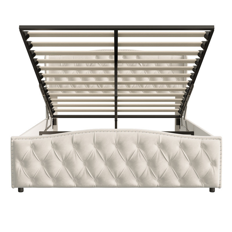 Bed, 135*190 cm, Beige