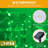 Solar Powered 100 LED String Light Holiday Decorations Outdoor Waterproof With 8 Modes(Set of 2)-110161398
