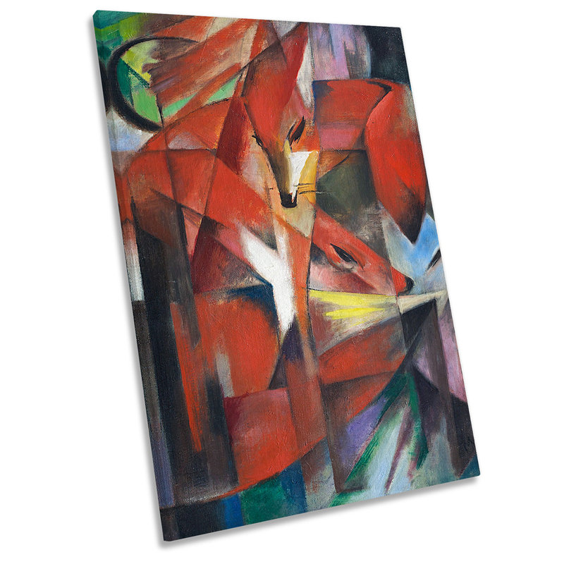 Franz Marc The Fox - Wrapped Canvas Painting, 61cm H x 40.6cm W x 2cm D