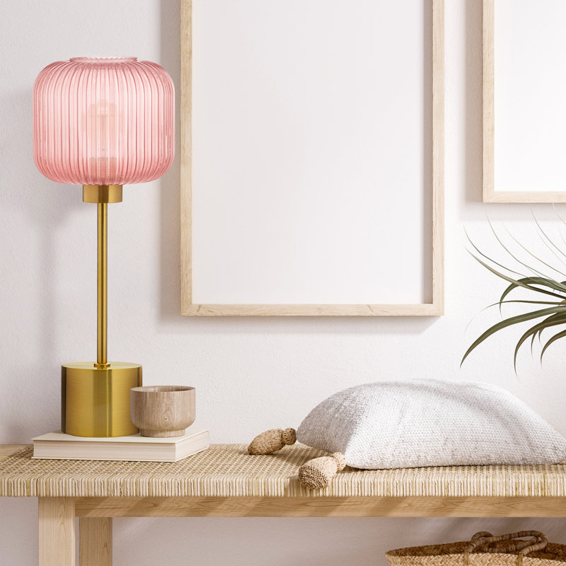 Gracieleigh Metal Table Lamp, Pink