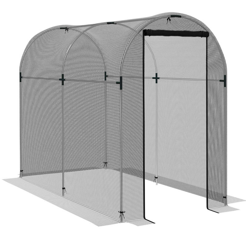 Hobby Crop Cage, Black, 96"D
