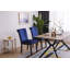 Chaise d’appoint rembourrée velours touffeté grise Voltaire-1365370861