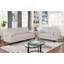 Coussin rembourré en similicuir de style contemporain blanc cassé 1pc