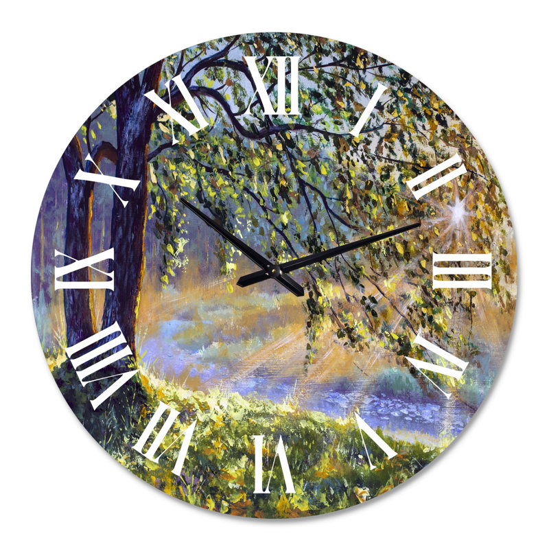 Horloge murale arbre, Surdimensionné