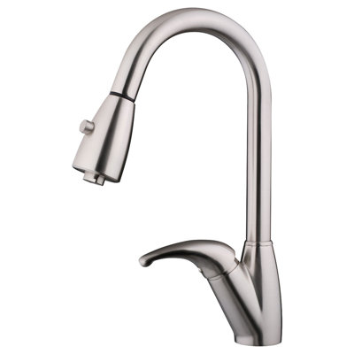 Robinet de cuisine à poignée simple pull out