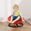 AIYAPLAY Kids Spinning Chair for Autism Flower Shaped Non-Slip Base Red