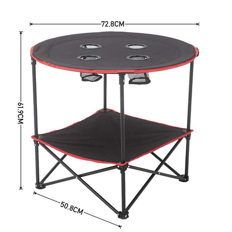 72.8cm Round Folding Table