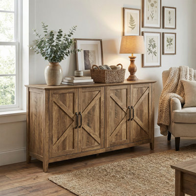Buffet, armoire de rangement et buffet 59 po.