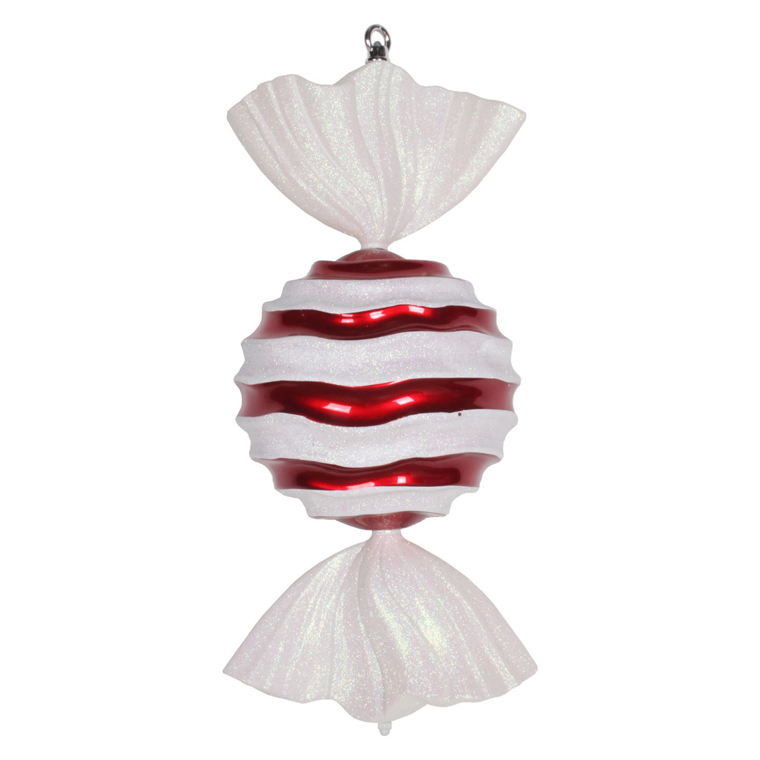 18.5" Oval Striped Candy Ornament The Holiday Aisle® 