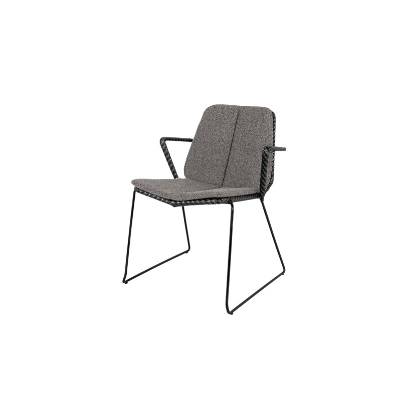 Vision Patio Dining Armchair, Dark Gray