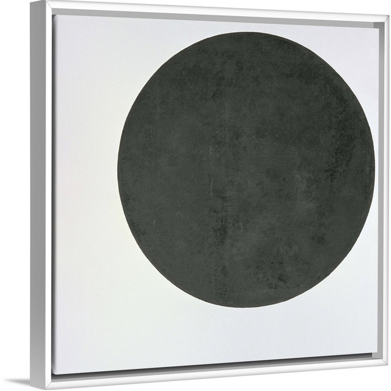 «Black Circle, c.1923» par Kazlair Séverinovitch Malevitch, reproduction sur toile, H 14 po x l 14 po x P 1,75 po