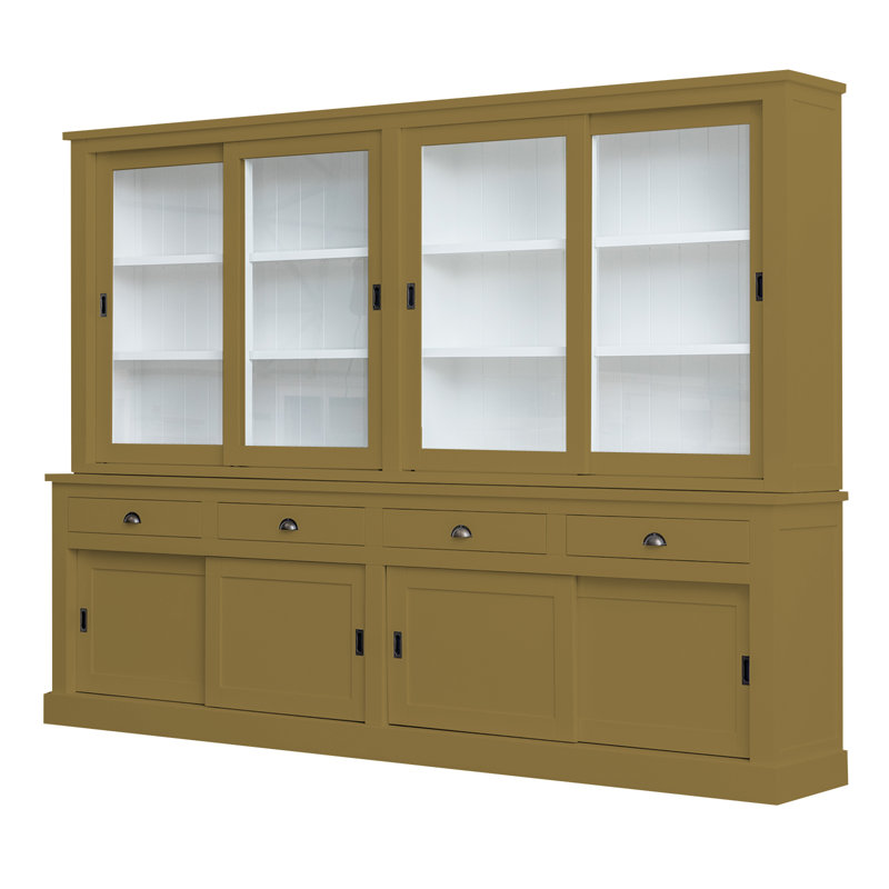 Butler Display Cabinet, Green/Brown 
